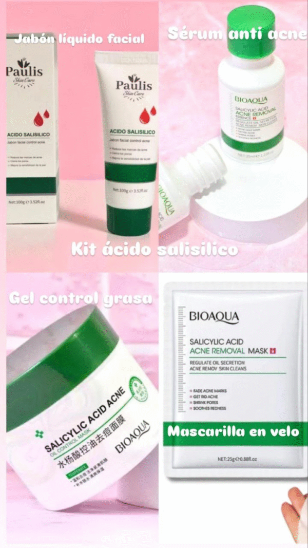 Kit Facial Anti Acné - Ácido Salicílico